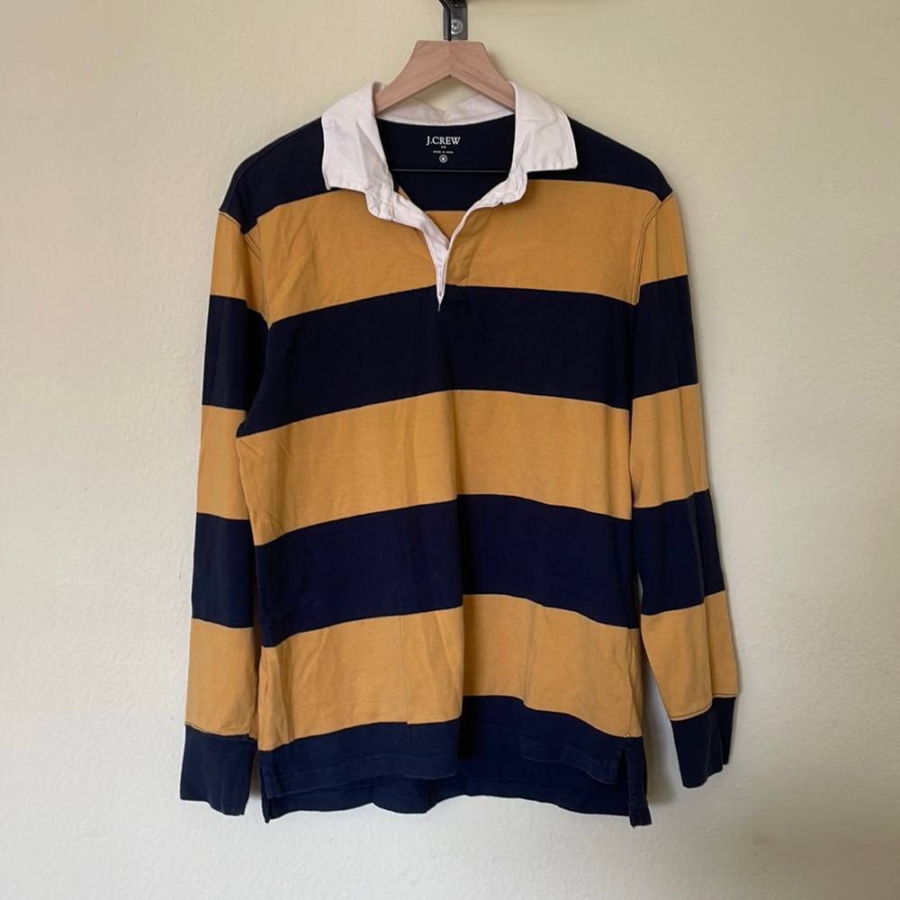 J Crew Rugby Shirt Long Sleeve Polo